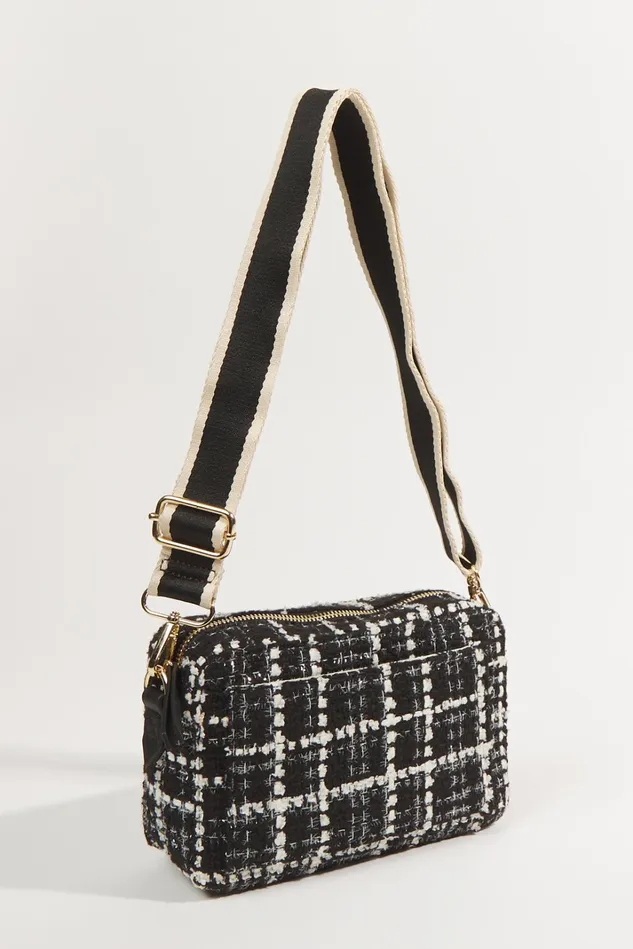 Altar039d State Tweed Plaid Camera Crossbody Bag Women Handbags