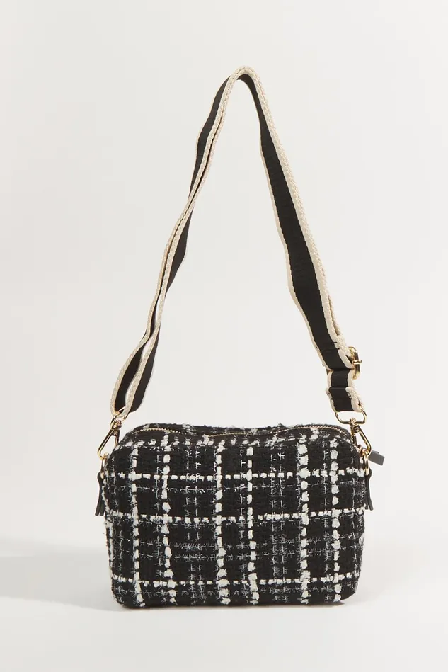 Altar039d State Tweed Plaid Camera Crossbody Bag Women Handbags