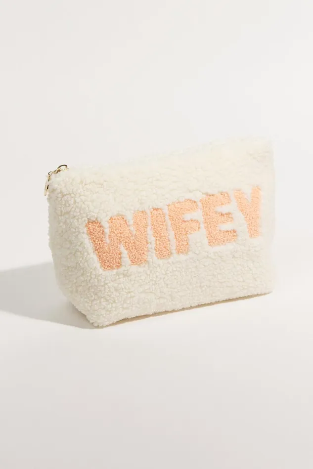 Altar039d State Wifey Teddy Cosmetic Bag Women Bath Beauty