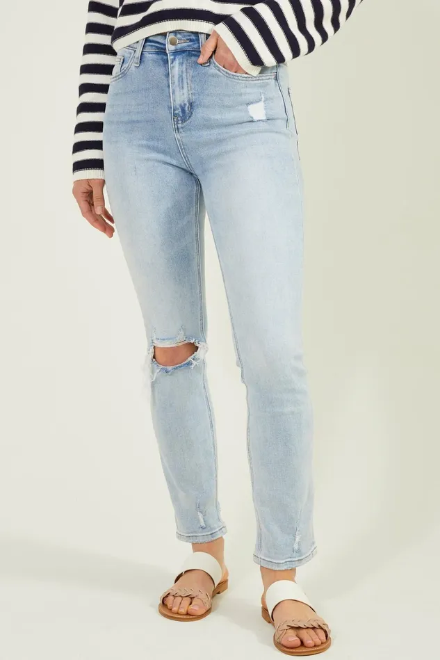 Altar039d State Zora Slim Straight Leg Jeans Women High Rise Jeans