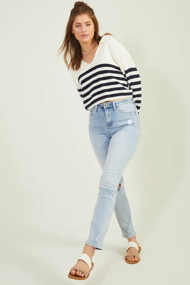 Altar039d State Zora Slim Straight Leg Jeans Women High Rise Jeans