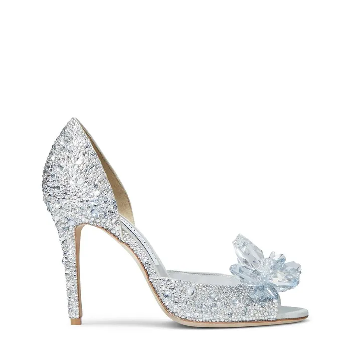 Anilla 100 Crystal Covered Open Toe Pumps Crystal Women JIMMY CHOO Bridal Shoes Anilla 100 Crystal Covered Open Toe Pumps Crystal Women JIMMY CHOO Bridal Shoes