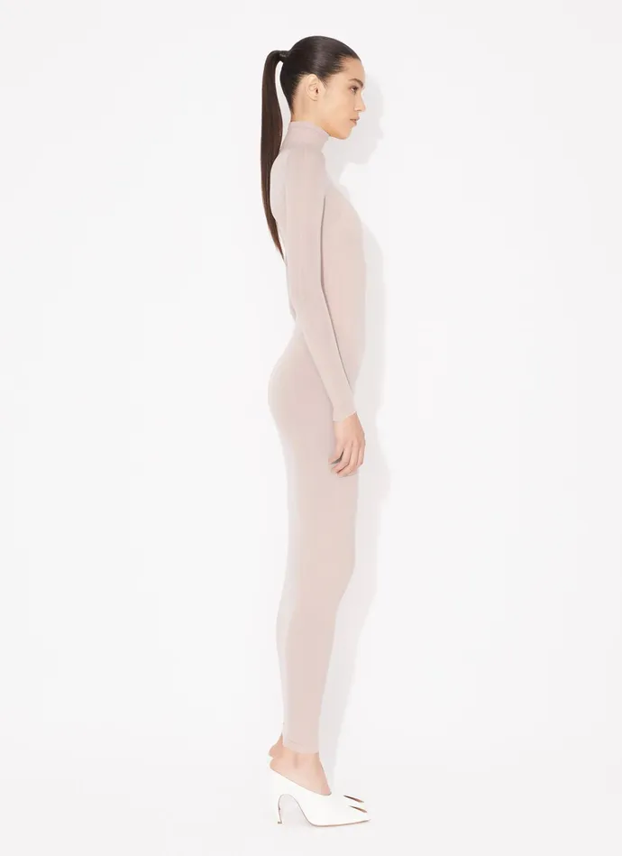 Apricot Fitted Dress In Fine Knit Women Alaa Dresses