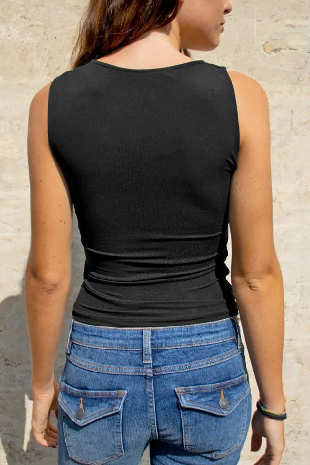 Asymmetrical Ruffled Top Women Subdued Tops