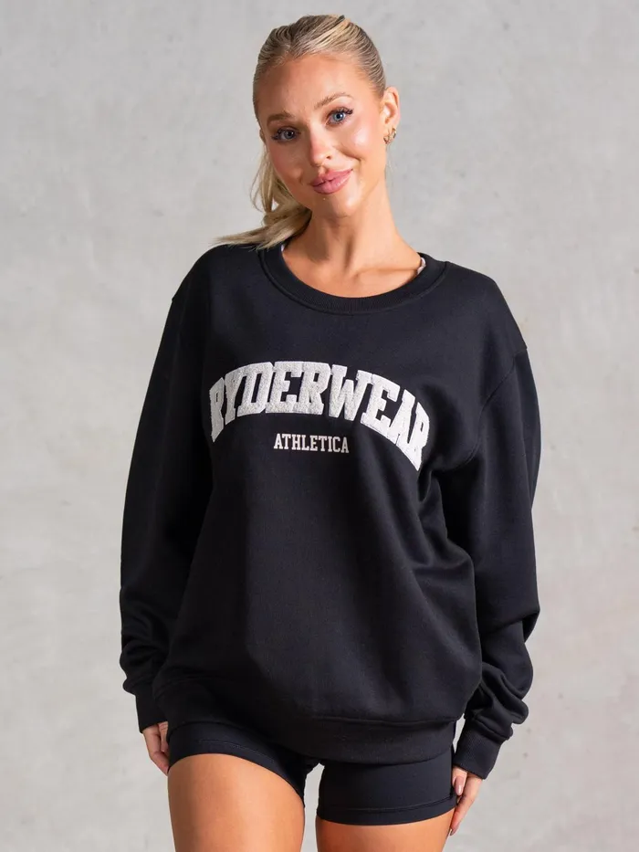 Athletica Sweater 8211 Black Women Ryderwear Tops