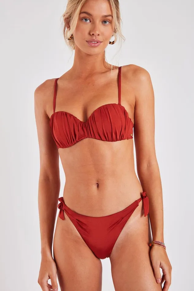 Auleo and Arima Amores Twopiece Bikini Brown Women Banana Moon Small Coverage Auleo and Arima Amores Twopiece Bikini Brown Women Banana Moon Small Coverage