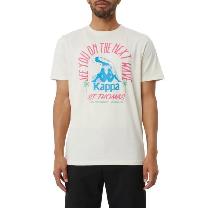 Authentic Aelous TShirt 8211 Cream Cream Kappa Mens TShirts Gift for Friend