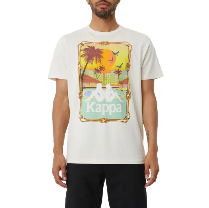 Authentic Cattawood TShirt 8211 Cream Cream Kappa Mens TShirts Online Shopping