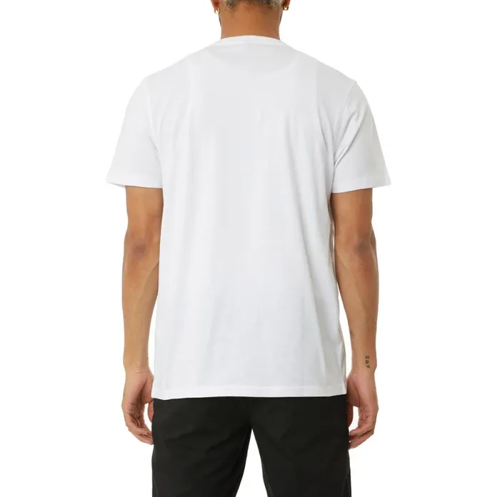 Authentic Denham TShirt 8211 White White Kappa Mens TShirts Popular