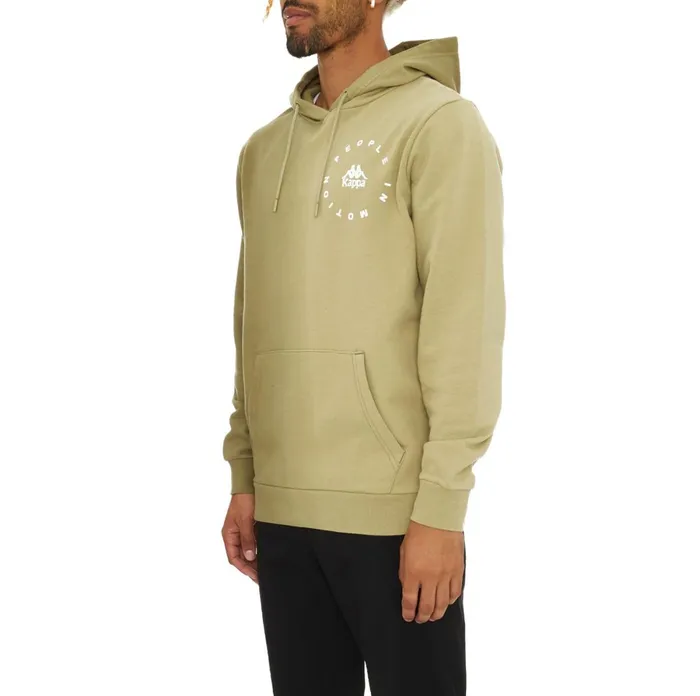 Authentic Diptado Hoodie 8211 Green White Green White Kappa Mens Hoodies Casaul