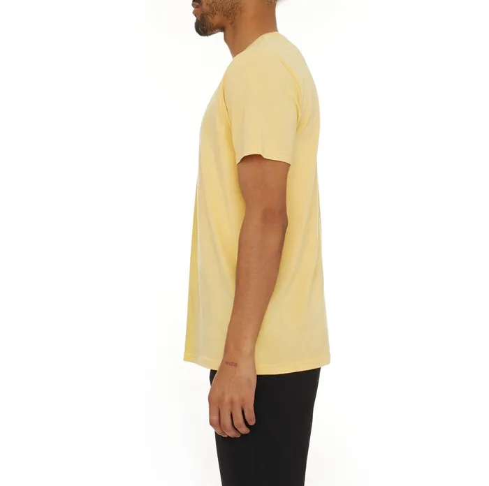 Authentic Dipte TShirt 8211 Yellow White Yellow White Kappa Mens TShirts Online
