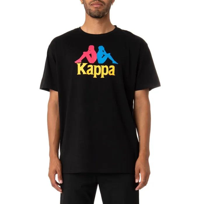 Authentic Estessi TShirt 8211 Black Black Kappa Mens TShirts Popular