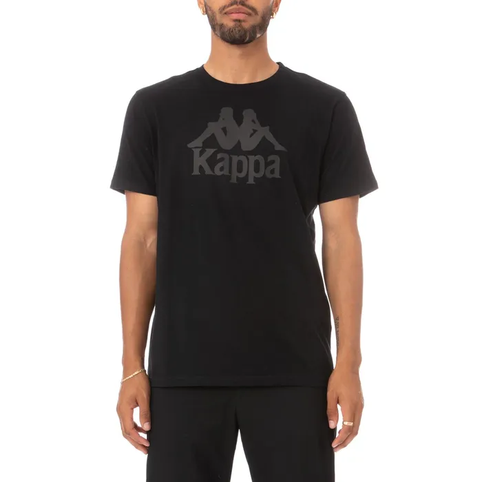 Authentic Estessi TShirt 8211 Black Jet Black Jet Kappa Mens TShirts Online Shopping Authentic Estessi TShirt 8211 Black Jet Black Jet Kappa Mens TShirts Online Shopping