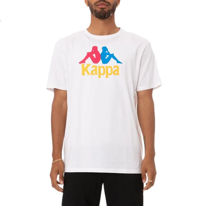 Authentic Estessi TShirt 8211 White White Kappa Mens TShirts Online Shopping