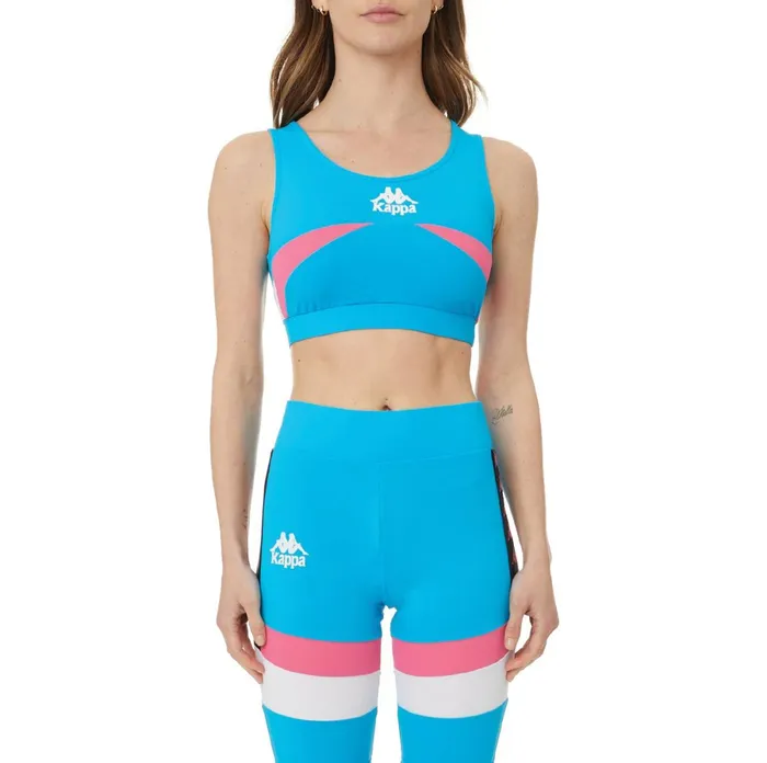 Authentic Football Surakarta Sports Bra 8211 Blue Blue Kappa Womens Tanks and Bras Authentic Football Surakarta Sports Bra 8211 Blue Blue Kappa Womens Tanks and Bras