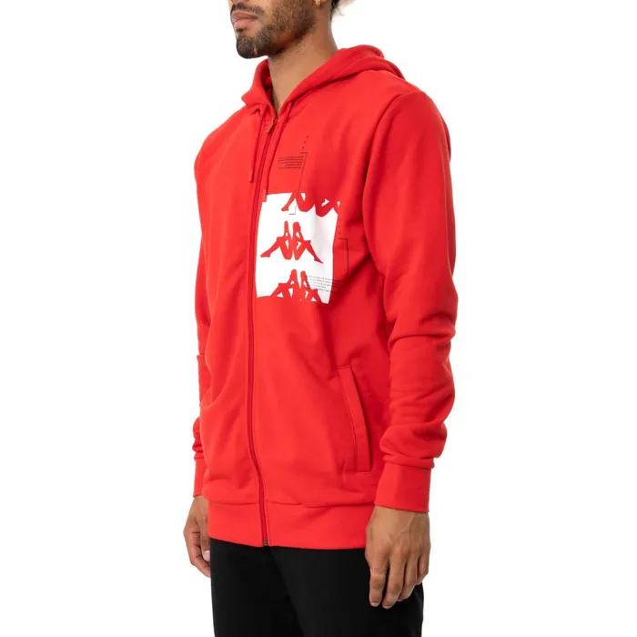 Authentic Hb Ecliss Hoodie 8211 Red White Red White Kappa Mens Hoodies Cheap On Sale