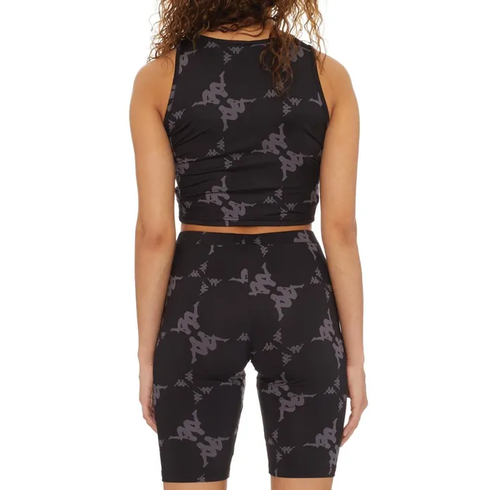 Authentic Katvan Crop Tank 8211 Black Grey White Black Grey White Kappa Womens Tanks and Bras