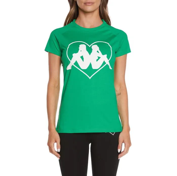 Authentic Love Dabrowa TShirt 8211 Green Green Kappa Womens TShirts Christmas Authentic Love Dabrowa TShirt 8211 Green Green Kappa Womens TShirts Christmas