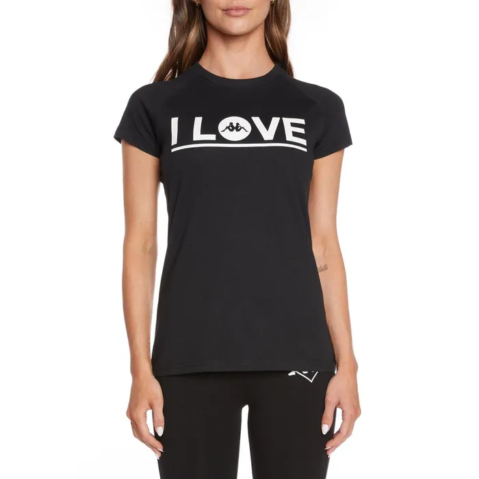 Authentic Love Gornicza TShirt 8211 Black Black Kappa Womens TShirts Gift Near Me Authentic Love Gornicza TShirt 8211 Black Black Kappa Womens TShirts Gift Near Me