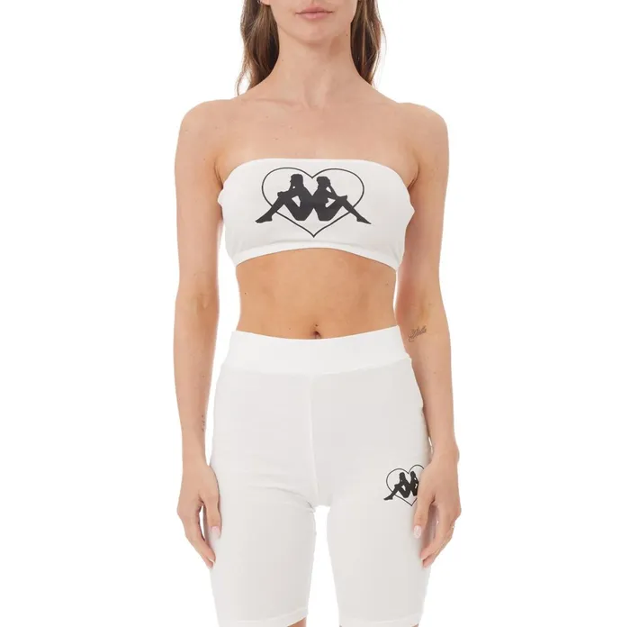 Authentic Love Koszalin Bandeau 8211 White White Kappa Womens TShirts Popular Authentic Love Koszalin Bandeau 8211 White White Kappa Womens TShirts Popular