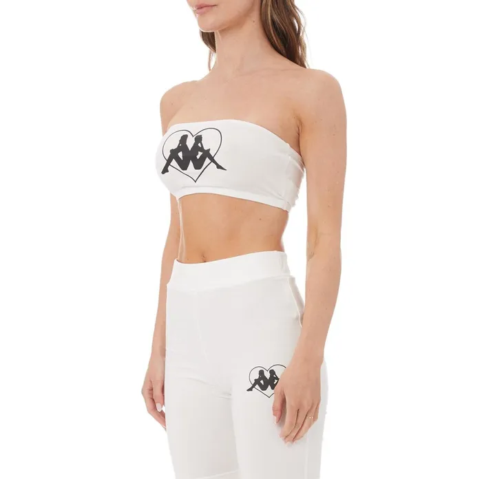 Authentic Love Koszalin Bandeau 8211 White White Kappa Womens TShirts Popular
