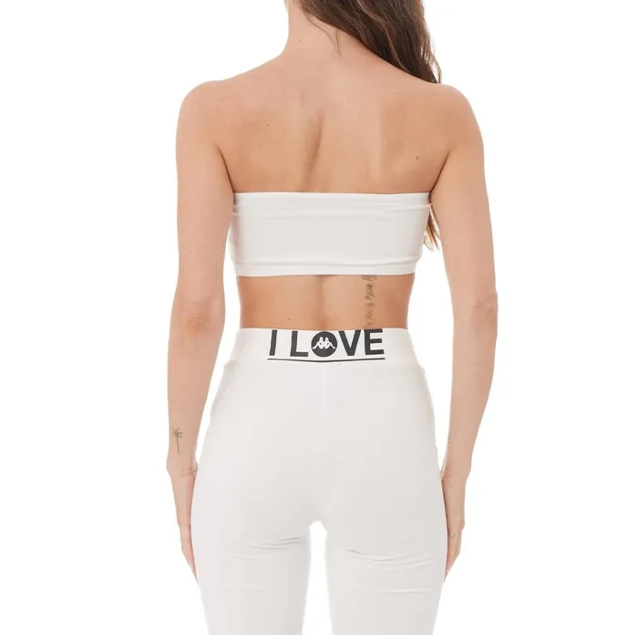 Authentic Love Koszalin Bandeau 8211 White White Kappa Womens TShirts Popular