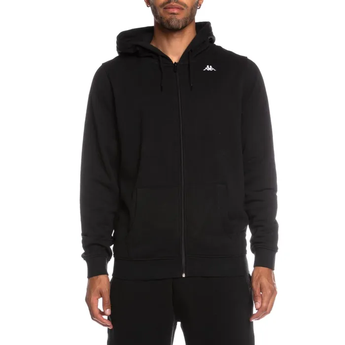Authentic Lund Zip Hoodie 8211 Black Black Kappa Mens Sweatsuits