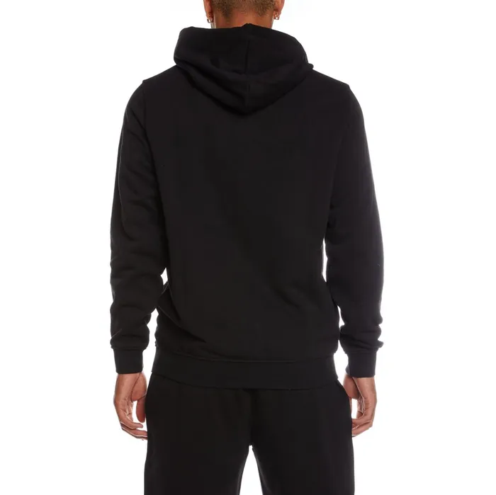 Authentic Lund Zip Hoodie 8211 Black Black Kappa Mens Sweatsuits