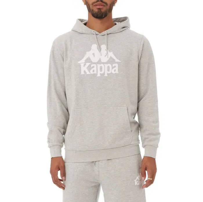 Authentic Malmo Hoodie 8211 Grey Grey Kappa Mens Sweatsuits