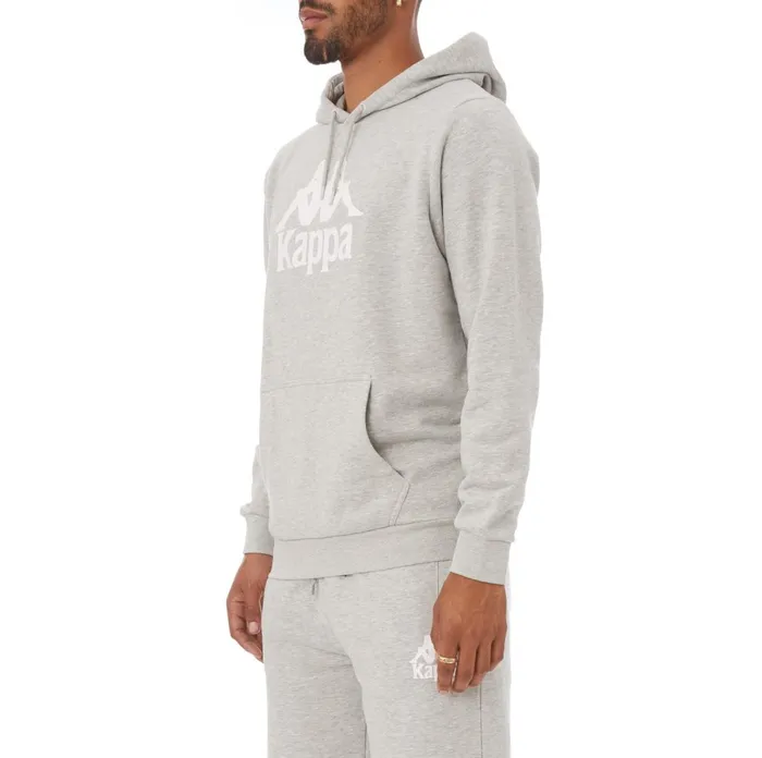 Authentic Malmo Hoodie 8211 Grey Grey Kappa Mens Sweatsuits