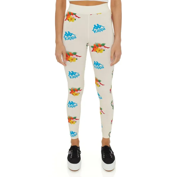 Authentic Medan Leggings 8211 Cream Cream Kappa Womens Leggings