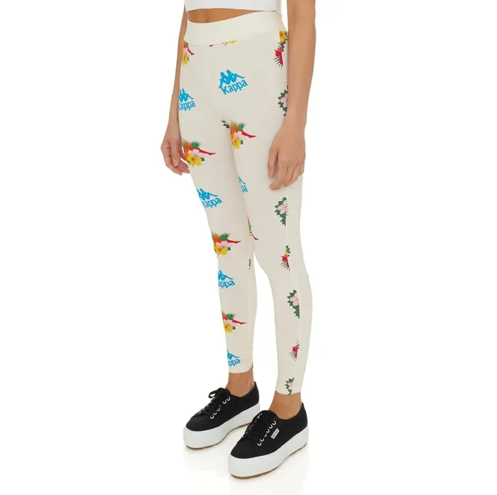 Authentic Medan Leggings 8211 Cream Cream Kappa Womens Leggings