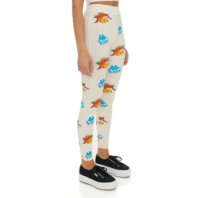 Authentic Medan Leggings 8211 Cream Cream Kappa Womens Leggings