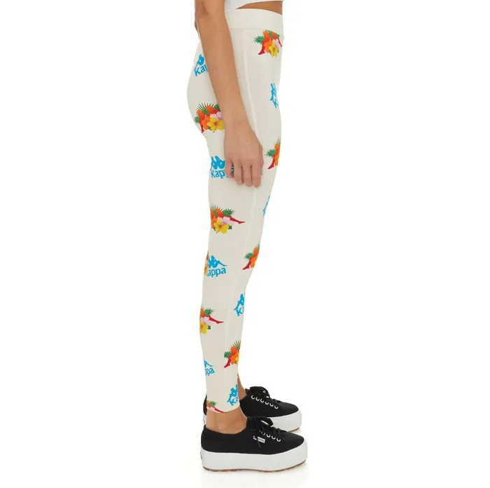 Authentic Medan Leggings 8211 Cream Cream Kappa Womens Leggings