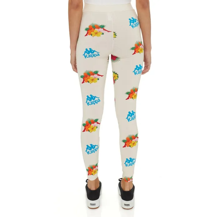 Authentic Medan Leggings 8211 Cream Cream Kappa Womens Leggings