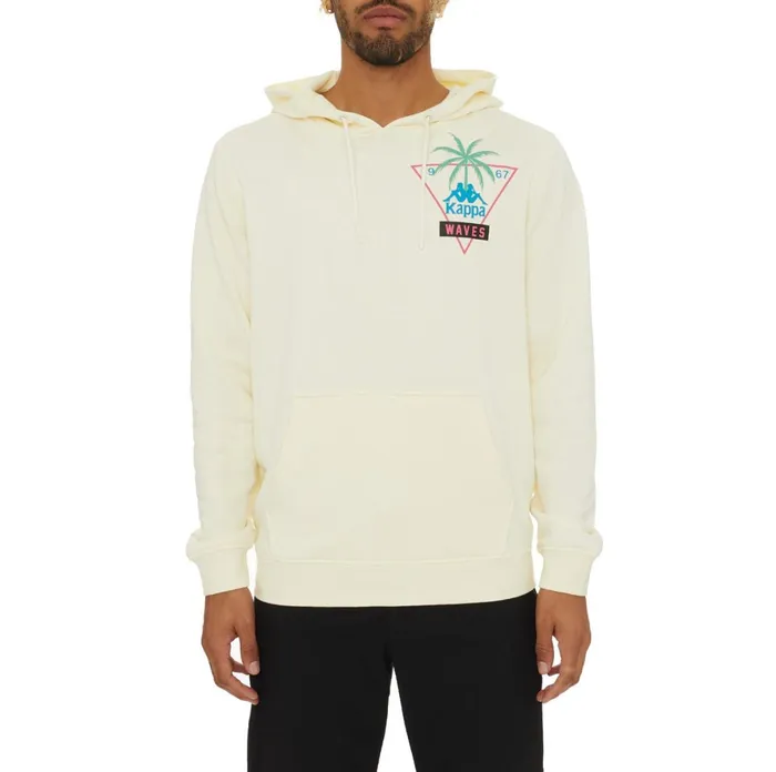 Authentic Oracabessa Hoodie 8211 Cream Cream Kappa Mens Sweatsuits