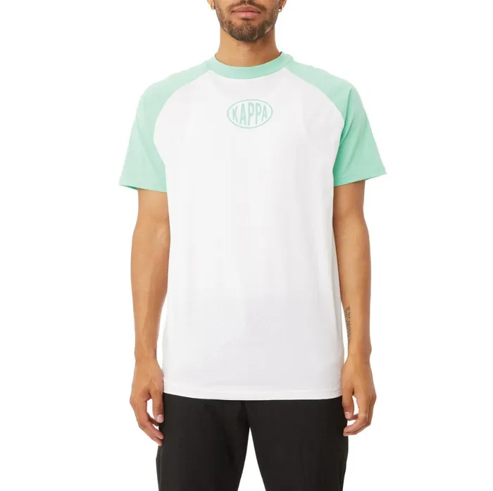 Authentic Pop Elaysa TShirt 8211 White Green Spring White Green Spring Kappa Mens TShirts Christmas Authentic Pop Elaysa TShirt 8211 White Green Spring White Green Spring Kappa Mens TShirts Christmas