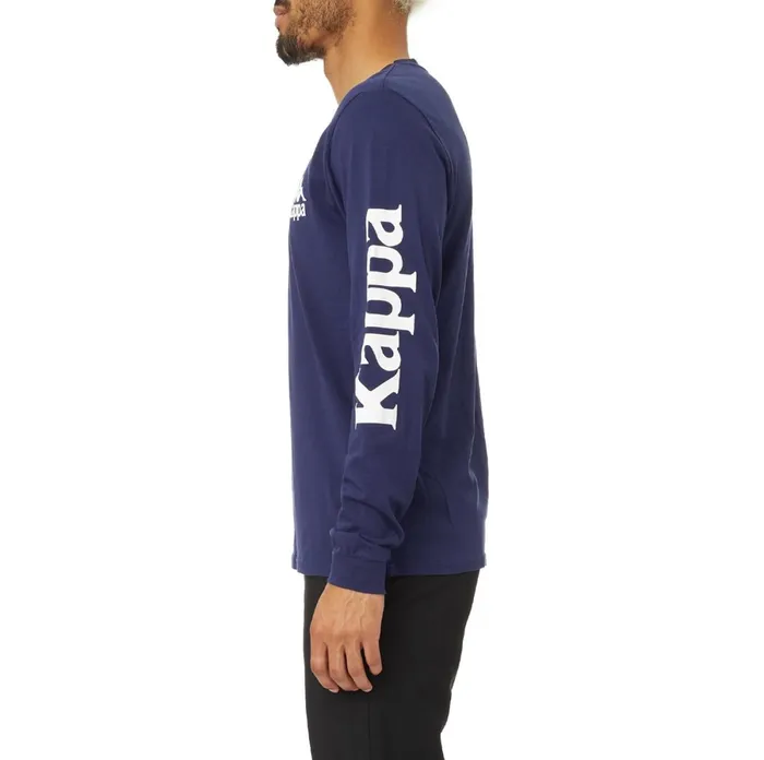 Authentic Ruiz 2 Long Sleeve TShirt 8211 Navy Navy Kappa Mens TShirts Casaul