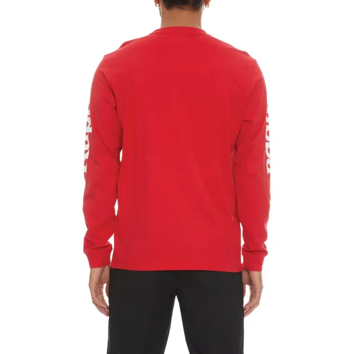 Authentic Ruiz 2 Long Sleeve TShirt 8211 Red Red Kappa Mens TShirts Casaul