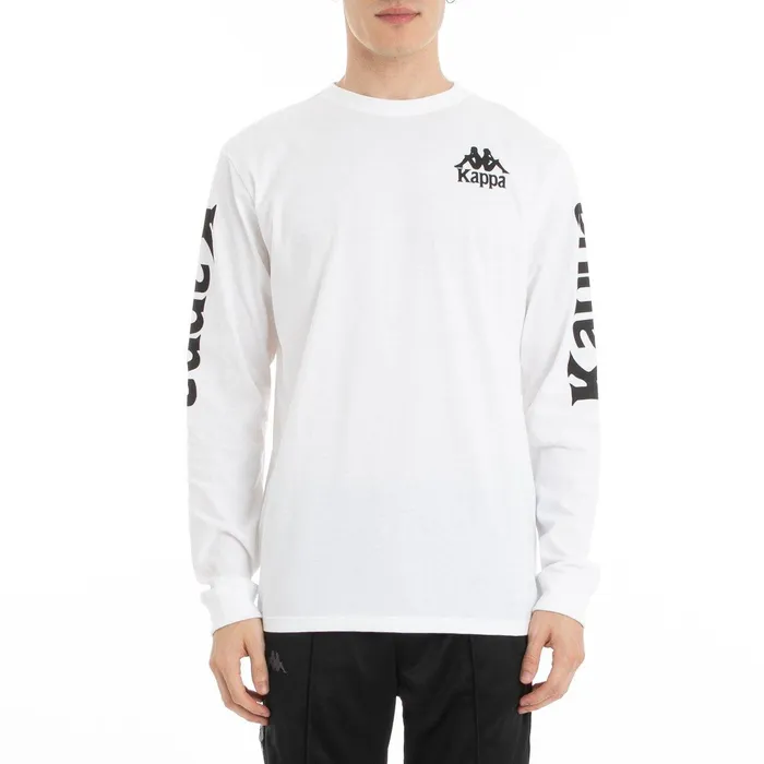Authentic Ruiz 2 Long Sleeve TShirt 8211 White White Kappa Mens TShirts Online Authentic Ruiz 2 Long Sleeve TShirt 8211 White White Kappa Mens TShirts Online