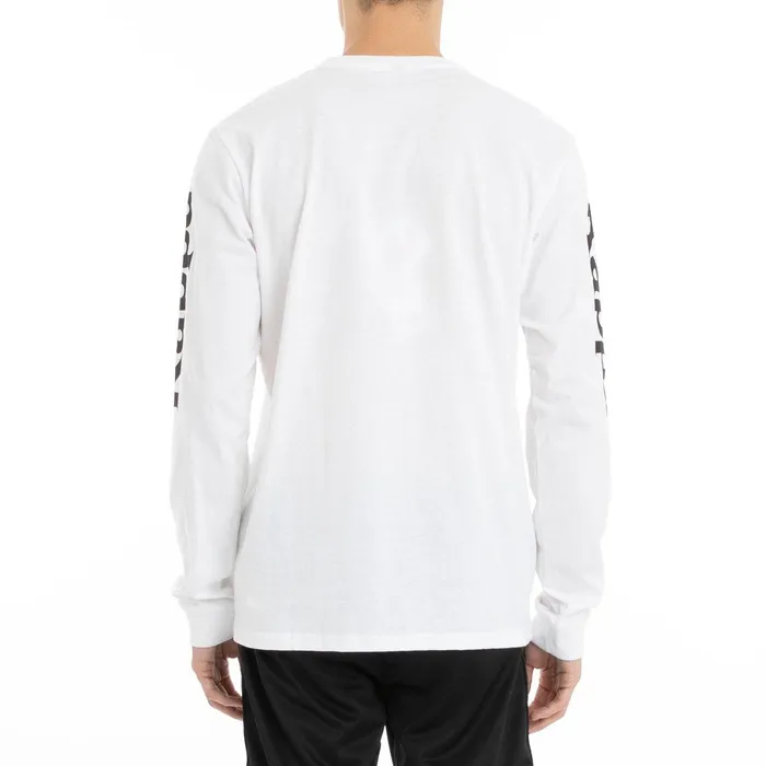 Authentic Ruiz 2 Long Sleeve TShirt 8211 White White Kappa Mens TShirts Online