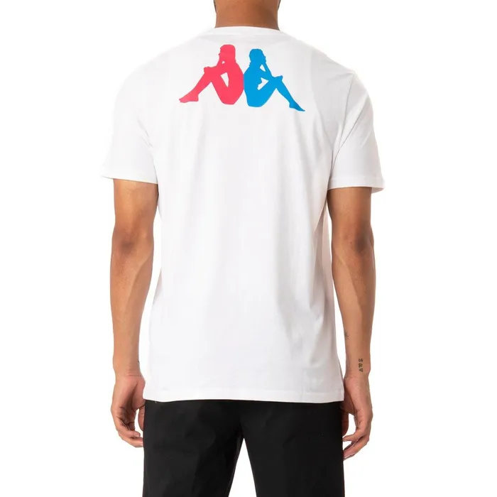 Authentic Runis TShirt 8211 White White Kappa Mens TShirts Christmas
