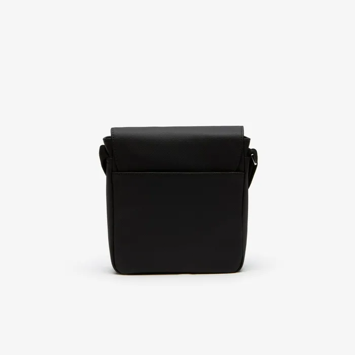 Bags Lacoste Mens Classic Flap Camera Bag Black USA