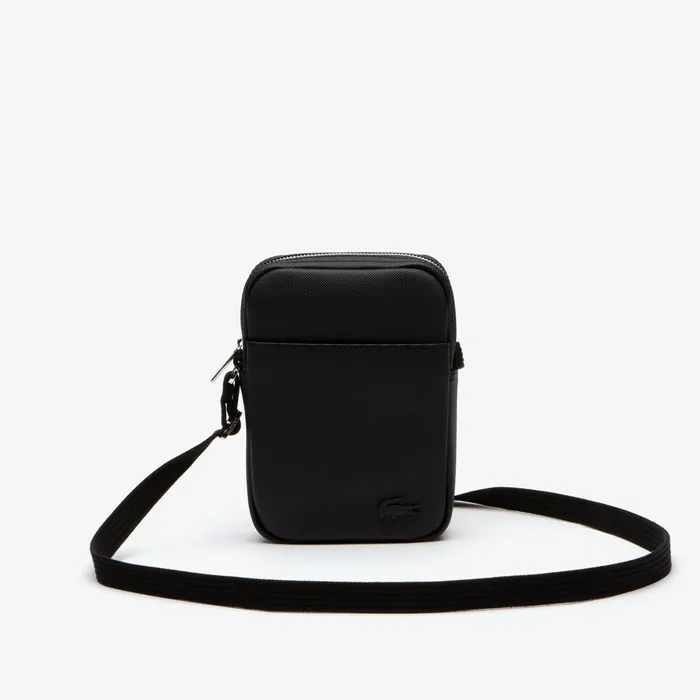 Bags Lacoste Mens Classic Vertical Zip Bag Black USA