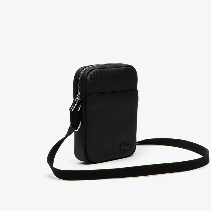 Bags Lacoste Mens Classic Vertical Zip Bag Black USA