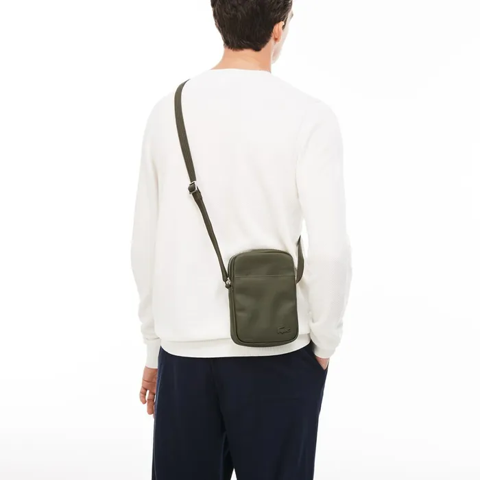 Bags Lacoste Mens Classic Vertical Zip Bag Black USA