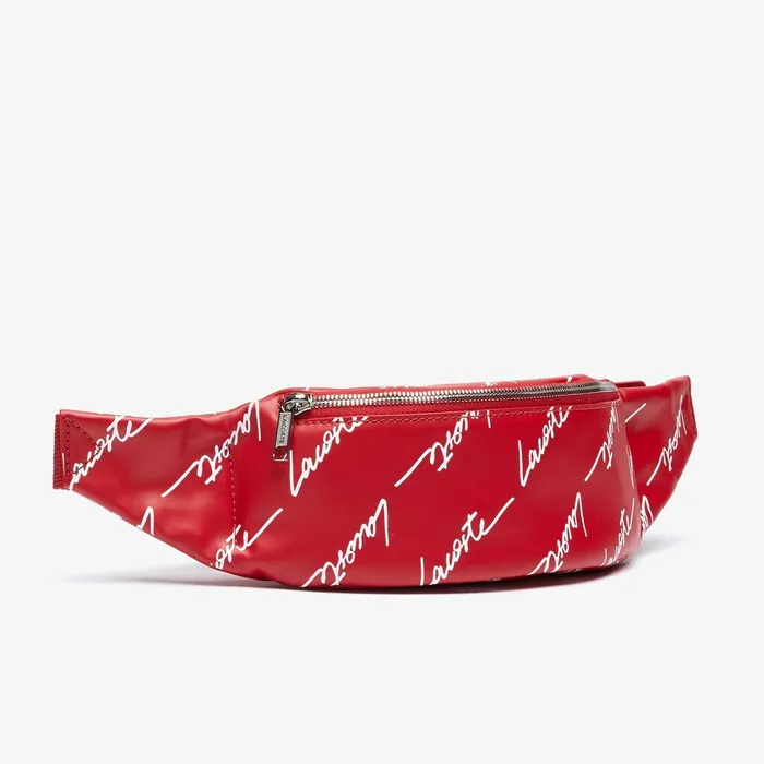 Bags Lacoste Mens Relive Collection Fanny Pack Tango Red Outlet