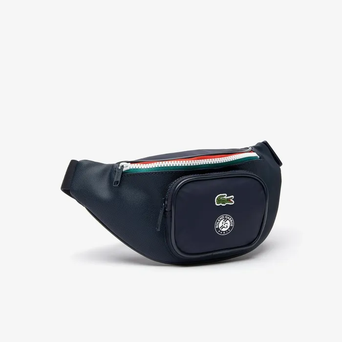 Bags Lacoste Mens Roland Garros Nylon Belt Bag Peacoat Verdant Green Mol Gift 4 You