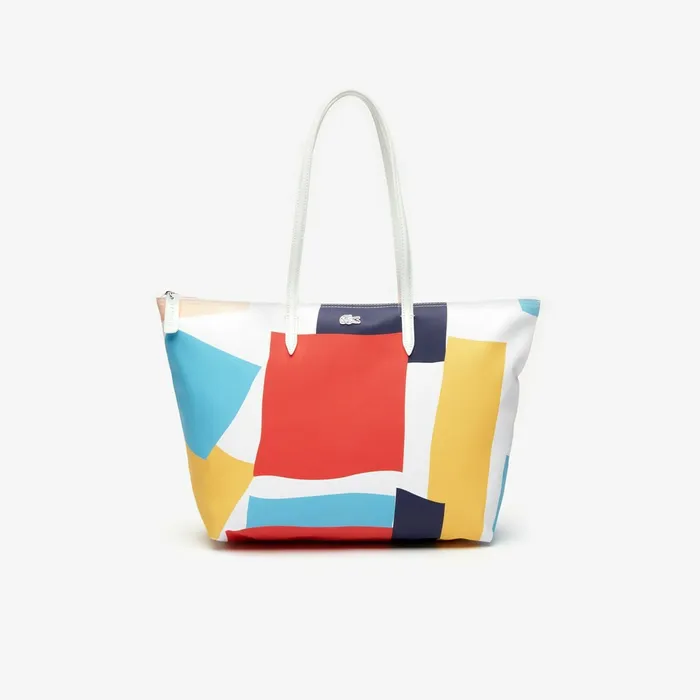 Bags Lacoste Womens Abstract Print Shopping Bag L Allover Gift for Friend