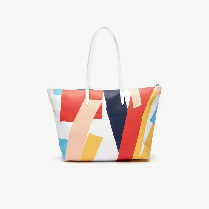 Bags Lacoste Womens Abstract Print Shopping Bag L Allover Gift for Friend
